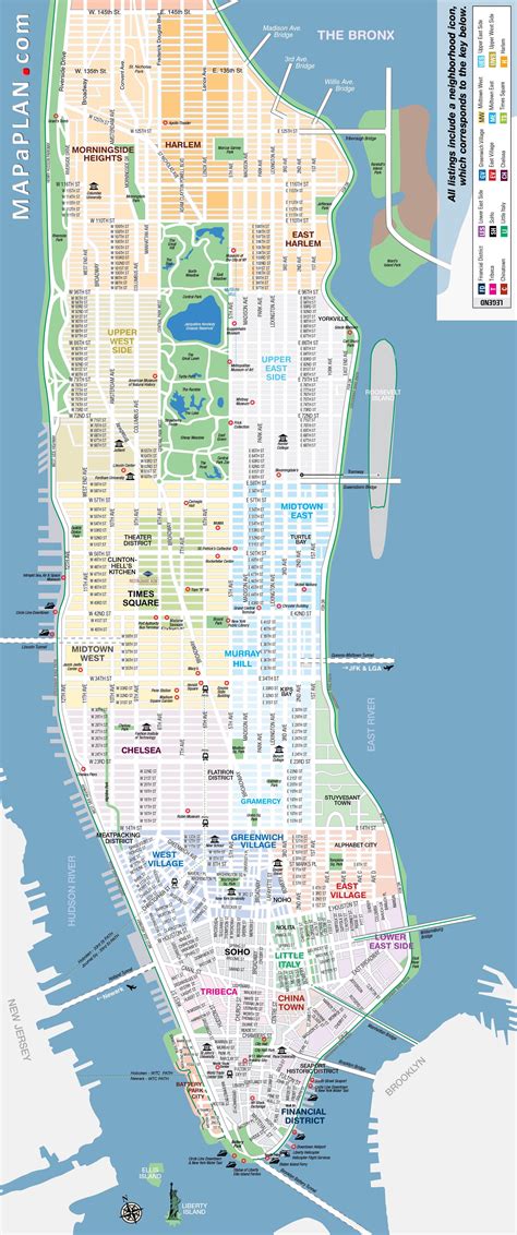 map of.manhattan|New York City Map .